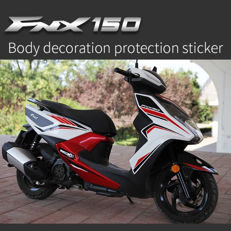 

Motorcycle Refitting Sticker Car Drawing Version Flower Film Engraving Body Sticker Flame Phoenix for Sym Fnx150