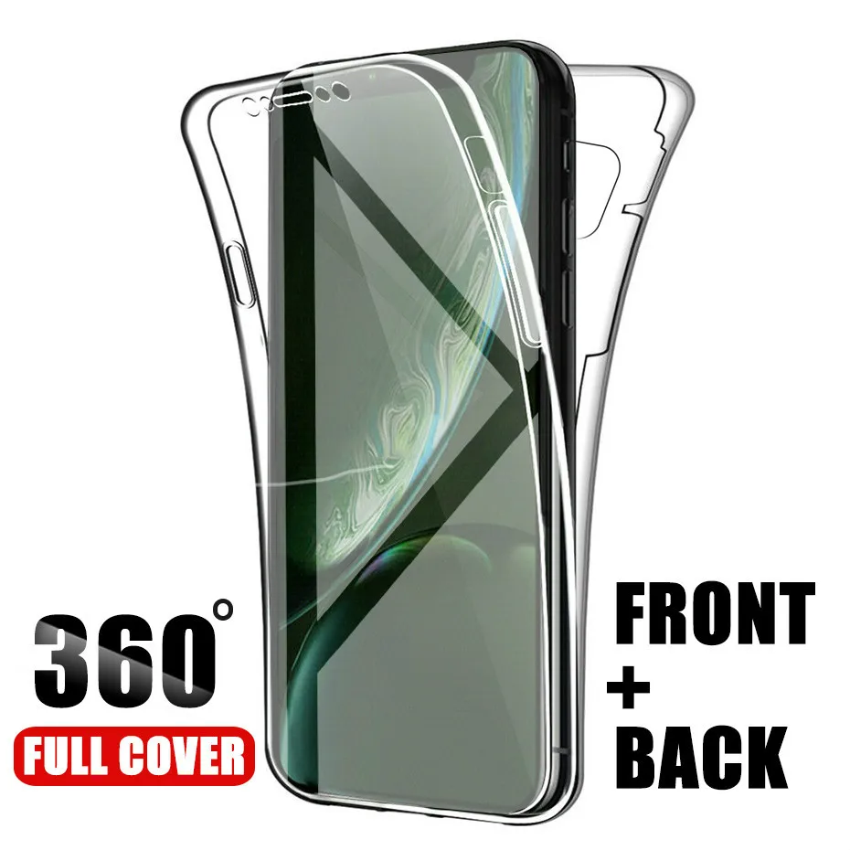 

360 Double Silicone Phone Case For Samsung Galaxy S20 Ultra S10 S9 S8 Plus S7 Edge A51 A71 Note 10 Pro 9 8 A10 A30 A40 A50 A70