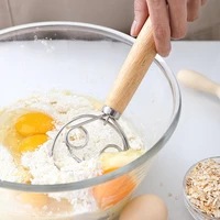 new kitchen supplies tools stainless steel whisk flour coil stirrer egg beater stick kitchen baking tool
