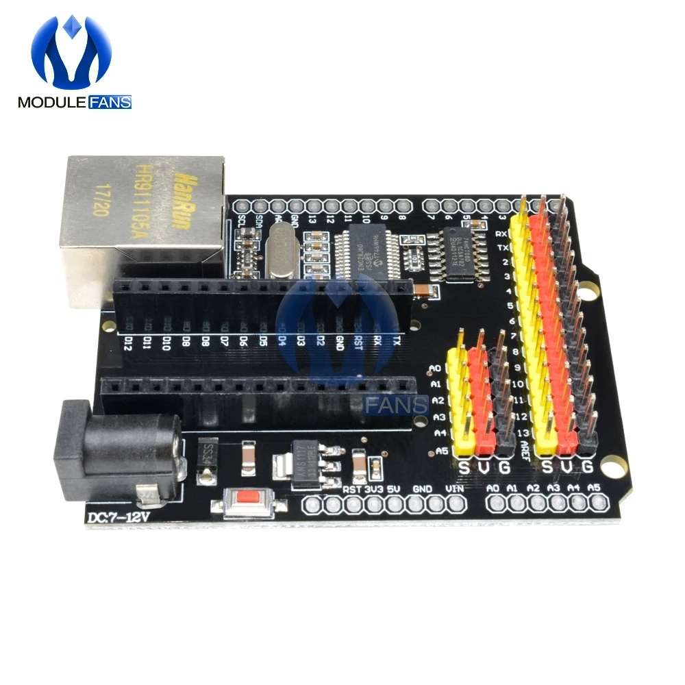 Сетевая плата расширения Ethernet Shield V2.0 2 0 CH340g NANO 3 V3.0 LAN модуль совместимый с Arduino UNO