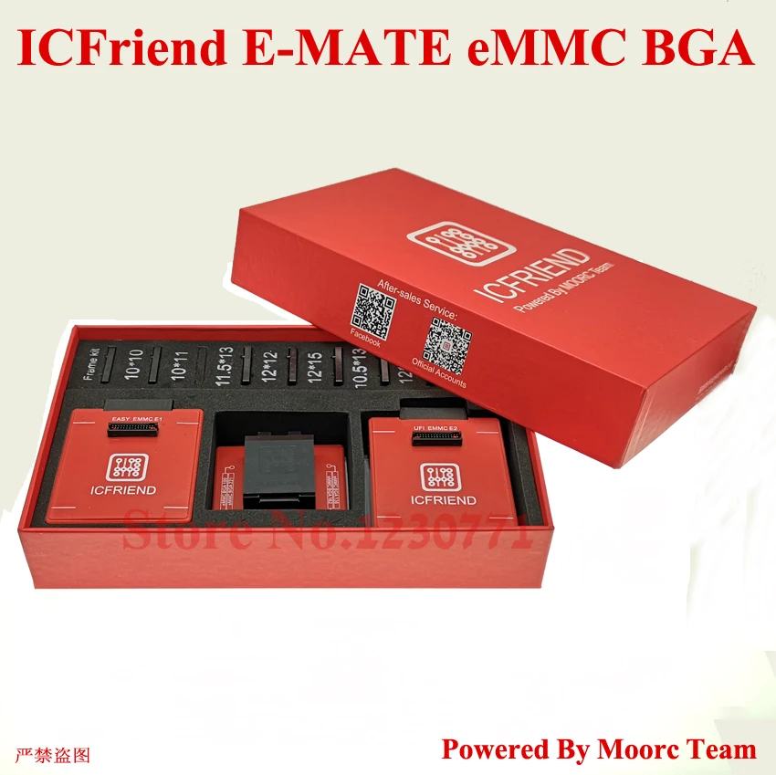 MOORC xsocket E MATE PRO BOX EMMC BGA 13 в 1 поддержка 100 136 168 153 169 162 186 221 529 254 легкий Jtag Plus Box|Детали