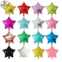 50pcs 18 star shape inflatable helium balloon birthday party decorations kids foil balloons wedding bridal shower supplies