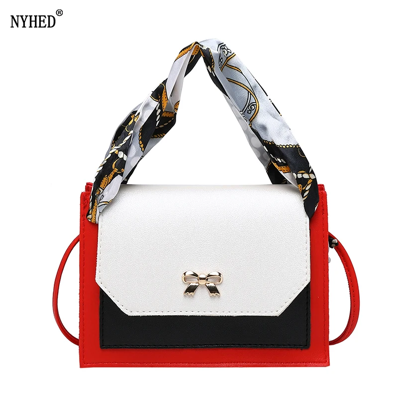 NYHED маленькие шарфы сумки женская панель из искусственной кожи мини кошелек на