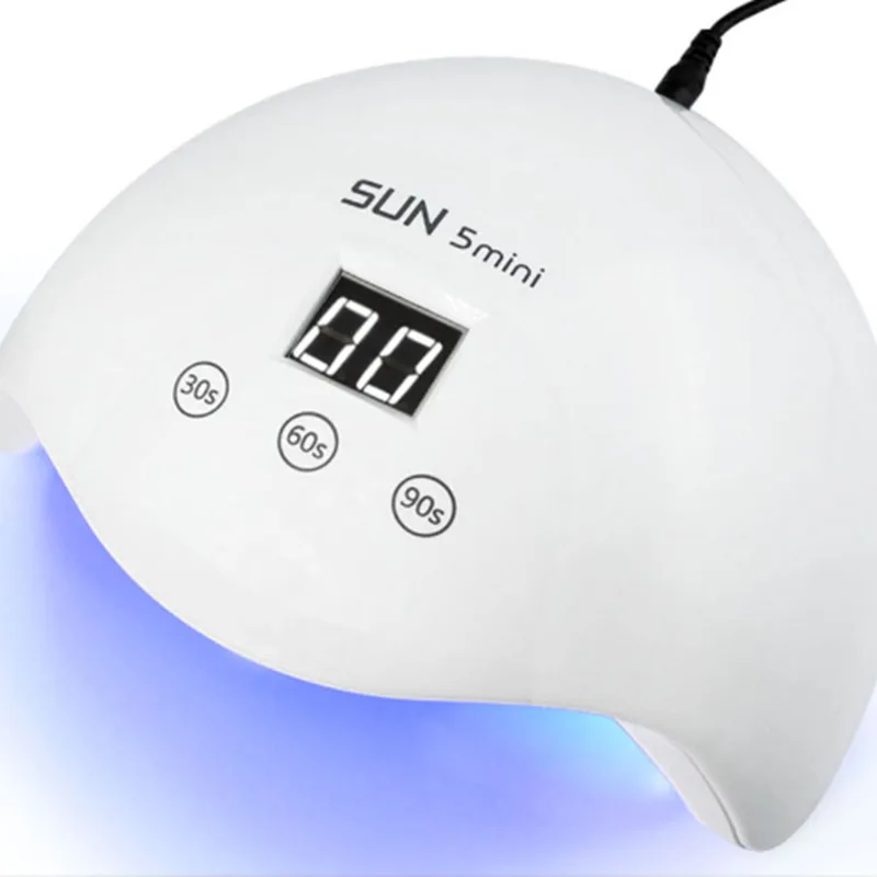 

24W SUN 5mini Nail Phototherapy Dryer Touch Button Smart Sensor Manicure Gel Nail Light Drying Lamp for Gel Varnish