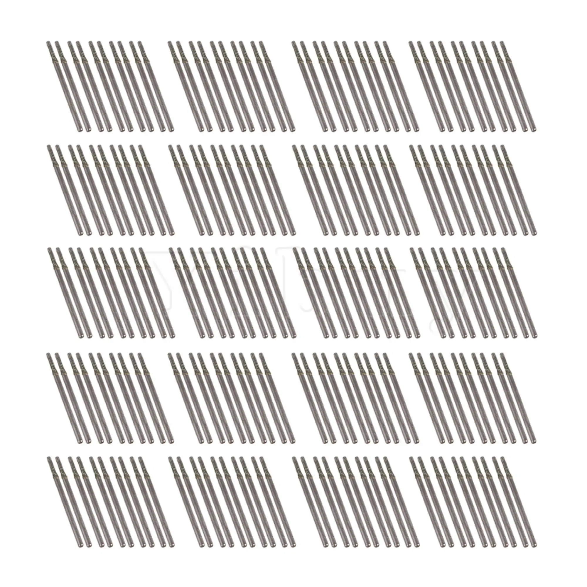 

200x Dia 2mm Silver Gemstones Diamond Burrs Glass Engraving Drill Bits