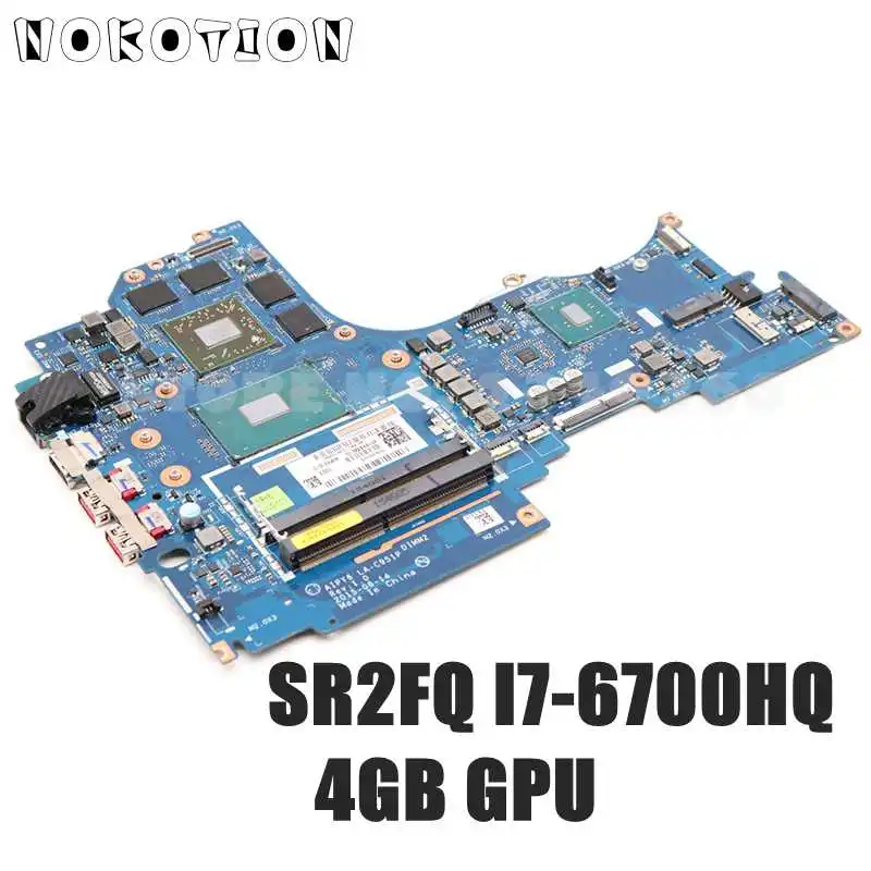 NOKOTION для Lenovo IdeaPad Y700 14ISK материнская плата ноутбука SR2FQ I7 6700HQ CPU DDR4 4GB Graphics 5B20M55518 AIPY6