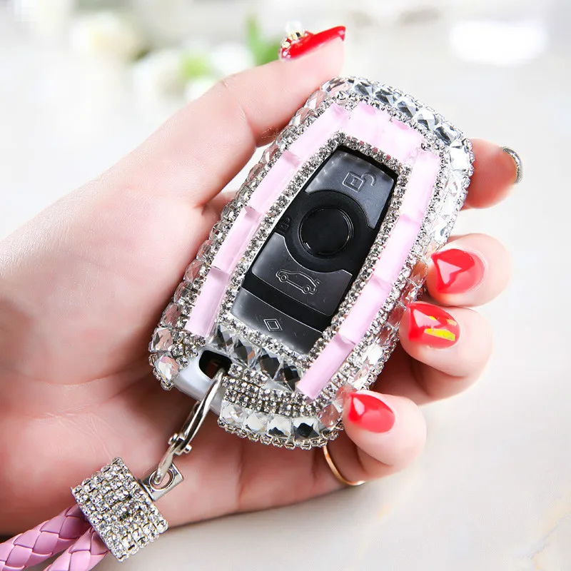 Роскошный Бриллиантовый Чехол для автомобильного ключа BMW 1 2 3 4 5 6 серии e46 e36 e60 e90
