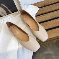 2021 spring and autumn new flat casual loafer women soft bottom slip on shoes for ladies slips soft chic women solid color shoes