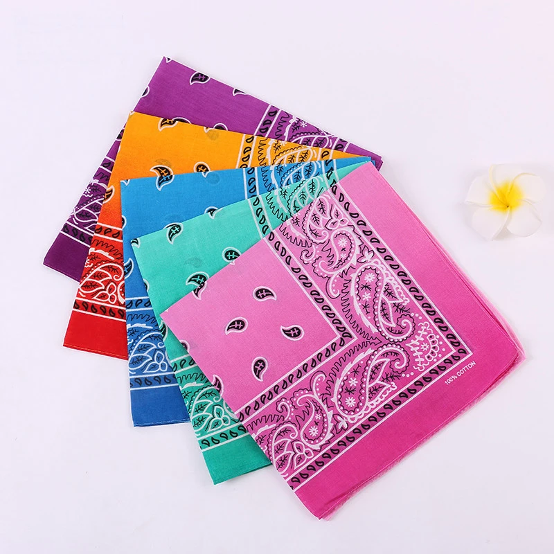 

1 PC Cotton Handkerchief Headscarf Square For Women Men Outdoor Accessories Useful Gift 55cm x 55cm