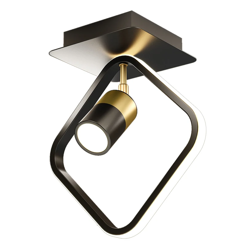 Круглые квадратные лампы в скандинавском стиле для коридора балкона лофта