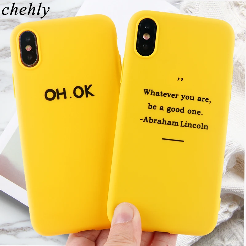 Модный мобильный телефон с надписью чехол для iPhone 6s 7 8 11 Plus Pro X XS Max XR мягкие