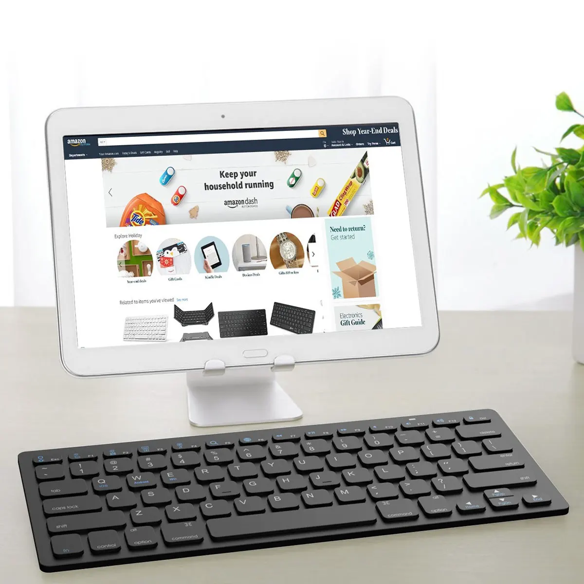 Тонкая мини bluetooth беспроводная клавиатура для Android планшет для IPad смартфон для iOS для Windows портативная клавиатура эргономичная