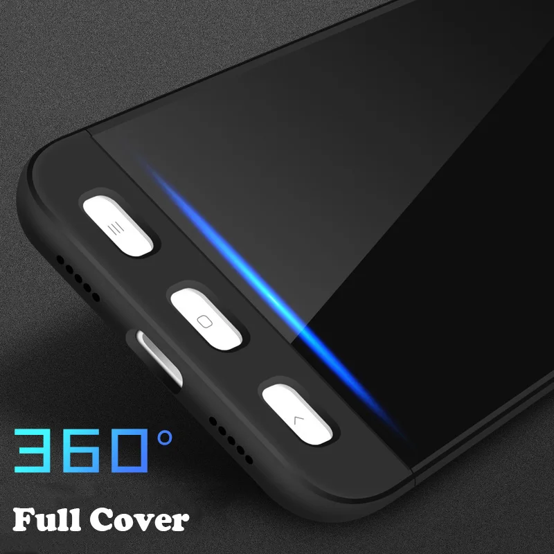 GKK 360 Degree Phone Case For Xiaomi Redmi Note 4X 4a 5a Full Cover Shockproof Anti-knock Fundas mi 5s Mi 5 6 Capa |