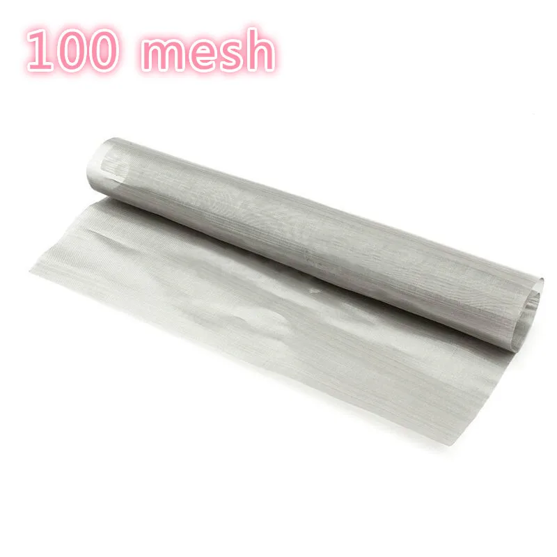 

100 Mesh Woven Wire Cloth Screen Filtration 304 Stainless Steel with High Temperature Resistance 30.5x122 cm