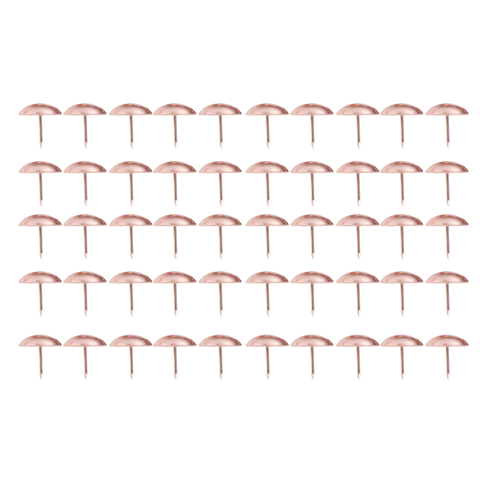 

50pcs 25mm Rose Gold Upholstery Nail Jewelry Chest Gift Wine Case Wooden Box Sofa Shoes Decorative Tack Stud Pushpin Doornail