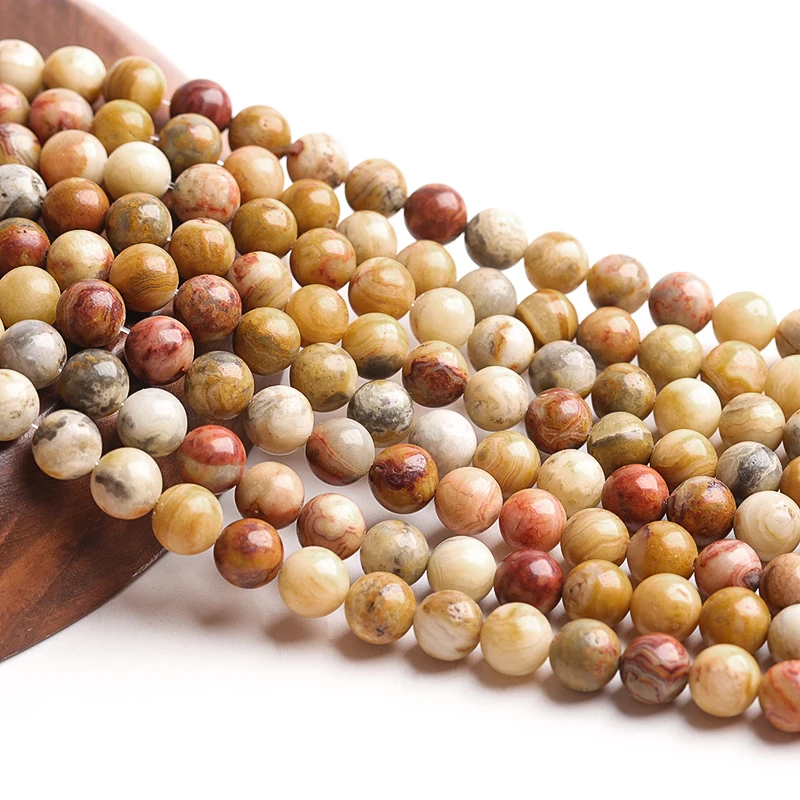 

Linsor Natural Crazy Agate Round Bead Strands, 8~8.5mm, Hole: 1mm; about 47pcs/strand, 15.5inches