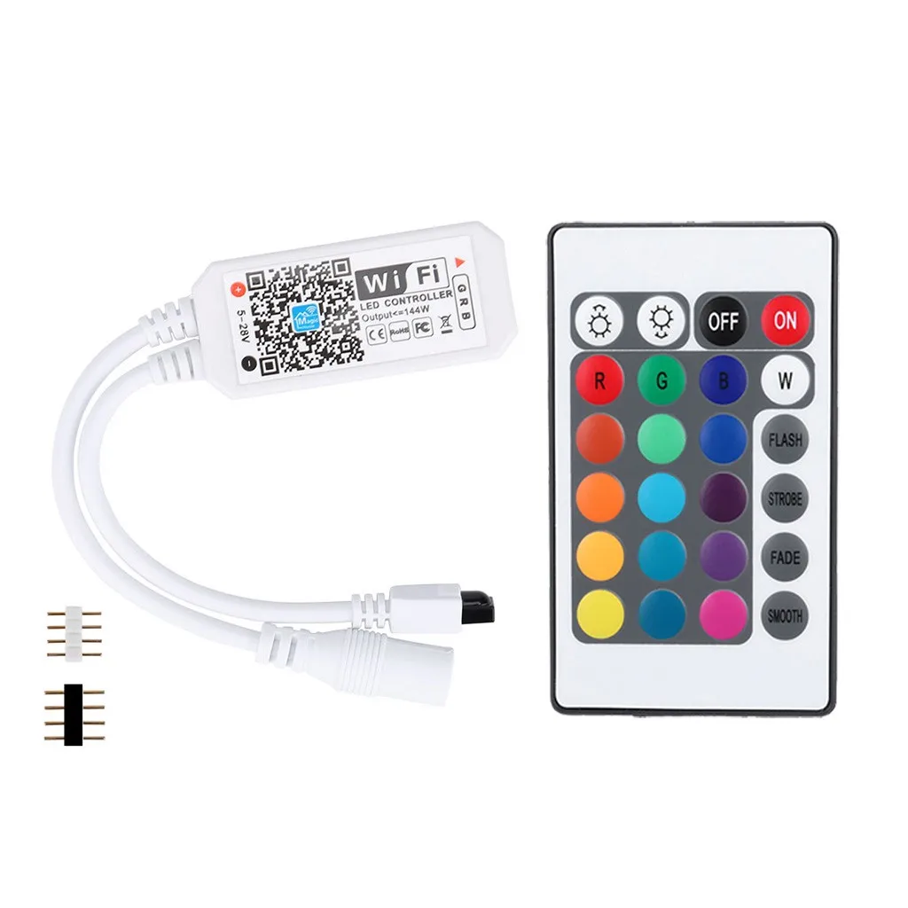 Умный wifi-контроллер для RGB led полосы света музыкальный контроллер для IR RF дистанционного рождественские струнные огни дропшиппинг#91243