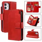 Роскошный кожаный чехол для iPhone 8, 7, 6, 6S Plus, SE, X, XR, XS Max, чехол-книжка с бумажником для iPhone 12 Mini, 11 Pro Max, деловой чехол