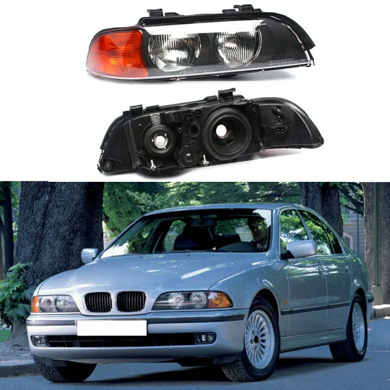 Для BMW 5 серии E39 1995 2004 2 шт передний бампер комбинированная фара в сборе|Фара для