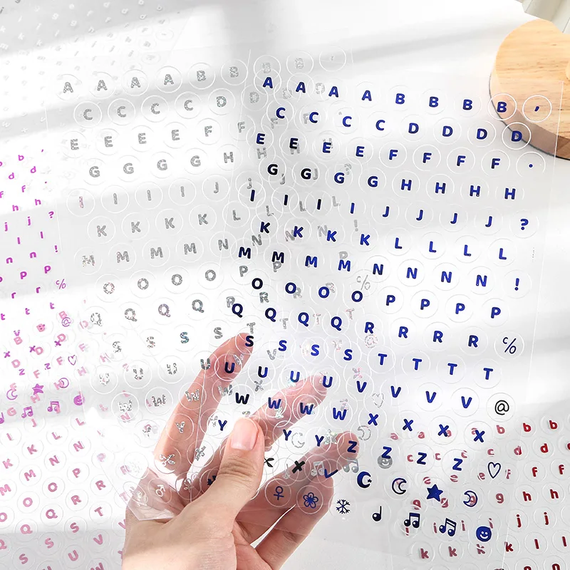 1 шт. прозрачный буквы английского алфавита Стикеры милый планировщик журнала s