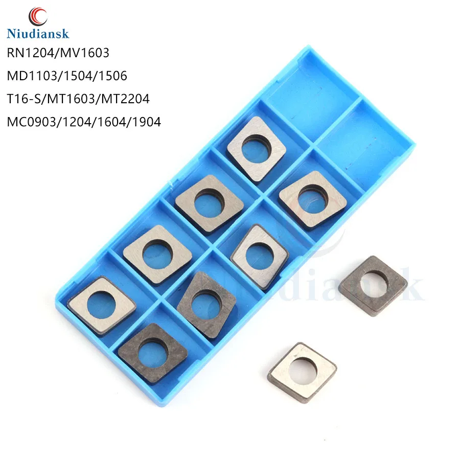 MC0903 MC1204 MC1604 1904 MD1103 MD1504 1506 MV1603 T16-S MT1603 MT2204 RN1204 Shim Lathe Accessories Carbide Inserts Knife Pad milling machine spindle