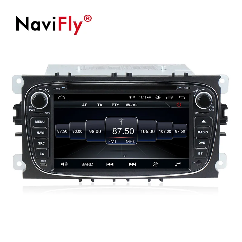 2din Android8.1 четырехъядерный автомобильный dvd gps плеер для Ford Focus Mondeo Galaxy с аудио Радио