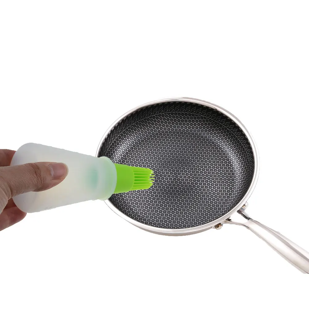 1 шт. портативная силиконовая бутылка для масла с кисточкой кисточка смазывания