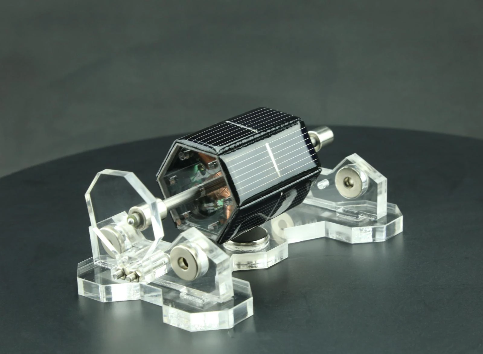 

DIY Solar Motors 300-1500Rpm Manual DIY Creative Mendocino Magnetic Levitation Solar Motor For Laboratory Teach & Fun Gift Toy