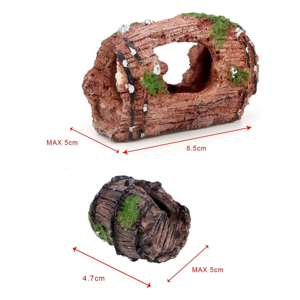 

Underwater Landscape Fish Tank Decoration Resin Aquarium Fish Tank Artificial Barrel Ornament Aquarium Decor Ornaments