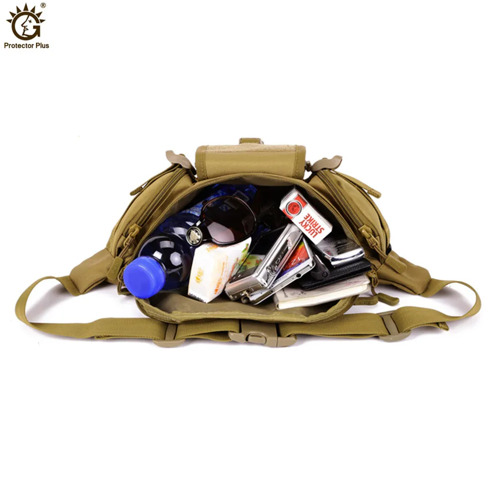 Многофункциональная тактическая поясная сумка военная камуфляжная двойного