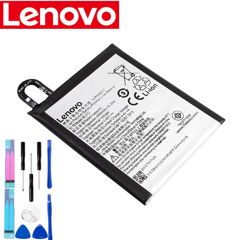 Оригинальный аккумулятор BL272 для Lenovo Vibe K6 Power XT1662 K33A42 akku 3 82 в 4000 мАч с ремонтными