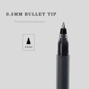 JIANWU 12 шт.компл. 0,5 мм Высокая емкость гелевая ручка записываемая 1700 м без утечки чернил гладкая нейтральная ручка Kawaii школьные принадлежности