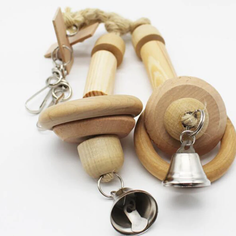 Натуральная древесина птица попугай клетка лестница для скалолазания станция