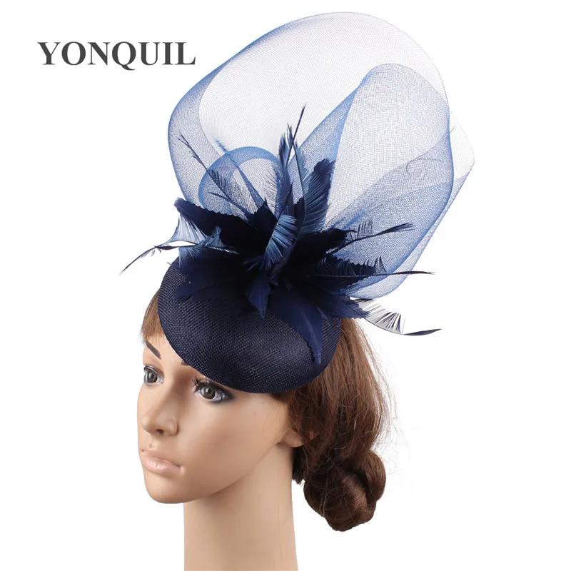 Красная модная Вуалетка для волос головной убор элегантное шоу гонки необычные