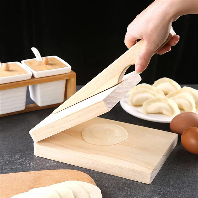 

Wooden Skin Household Dumpling Presser Tool Dough