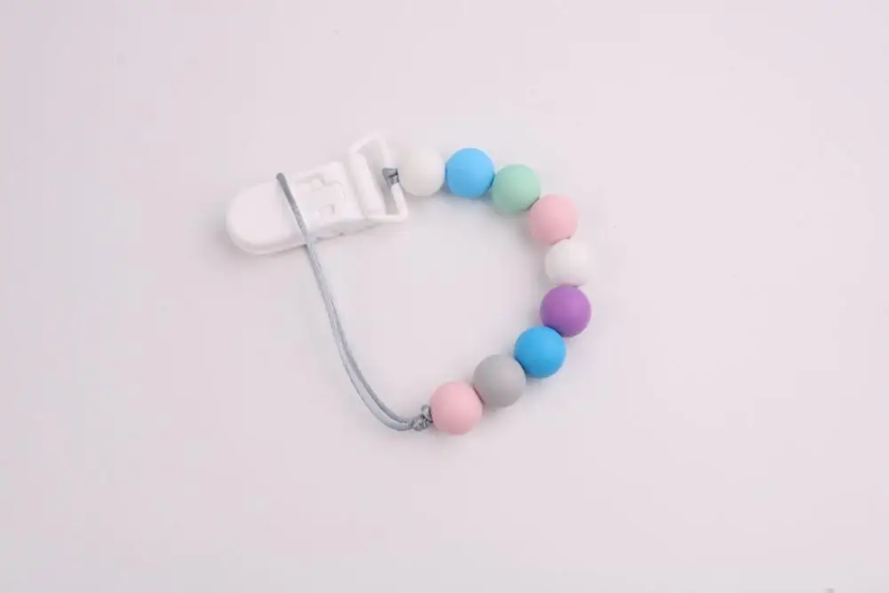 

Personalized name wooden baby nipple clip chain with baby nipple chain, baby toy gift