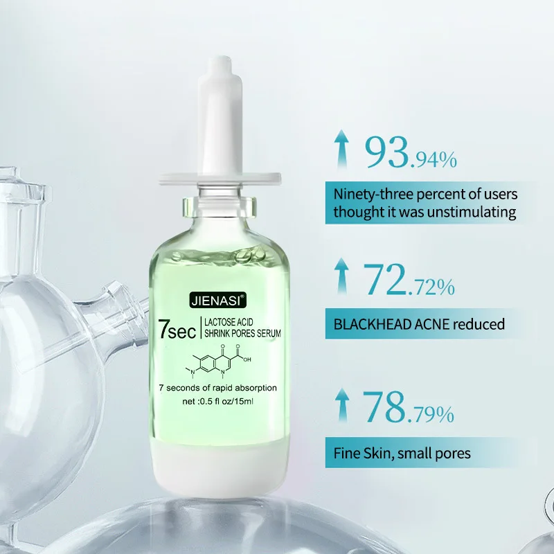 

Lactose acid Brightening Essence shrink pores blackhead moisturize, Acne Treatment Oil control face serum