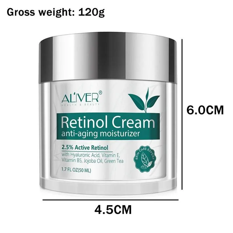 

2.5% Active Retinol Moisturizer Face Cream Hyaluronic Acid Antiaging Remove Wrinkle Vitamin Collagen Whitening Cream