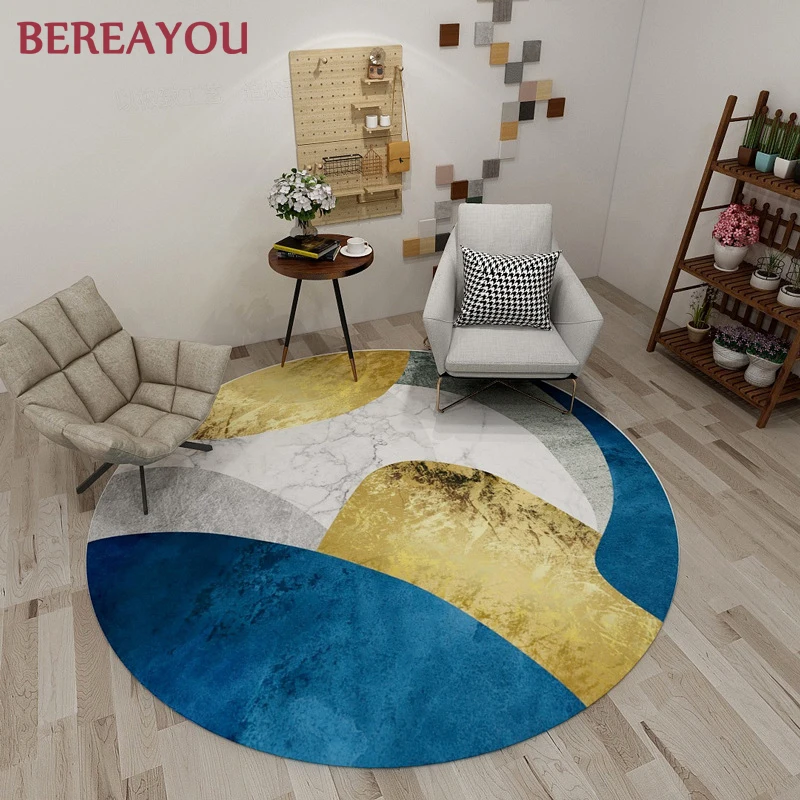 Роскошные ковры круглый ковер для детских игр и Ползания детской гостиной