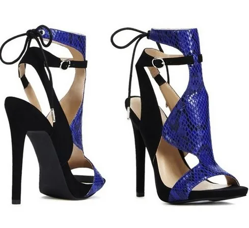 

Big size color matching fashion sexy super high heel sandals show sandals