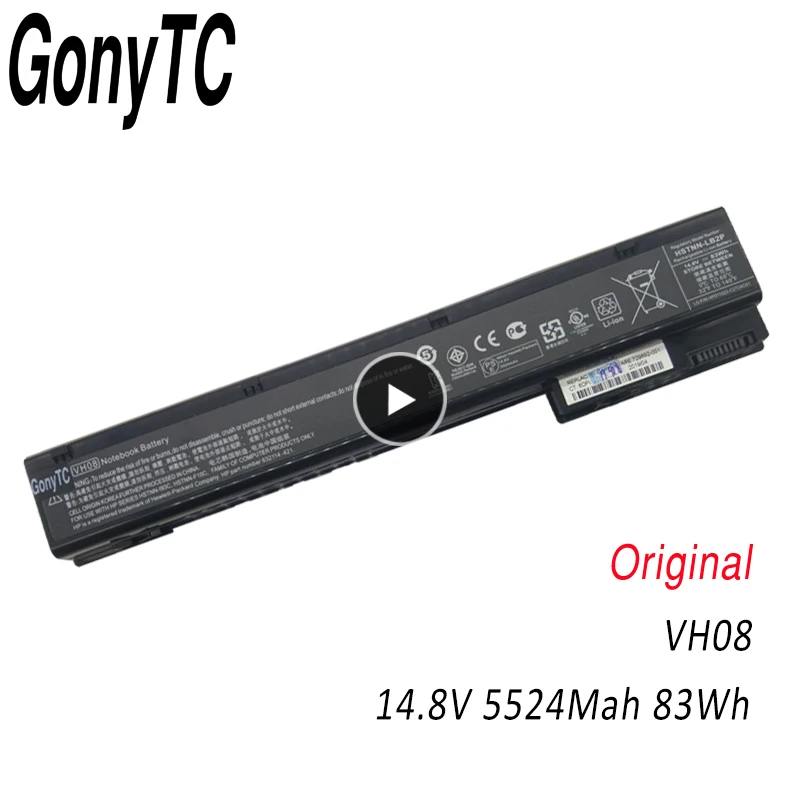 14,8 v 83wh VH08 VH08XL аккумулятор для ноутбука HP EliteBook 8560 Вт 8760w 8570w 8770w HSTNN-IB2P HSTNN-LB2P HSTNN-F10C