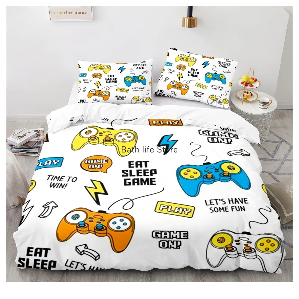 

Game Console Duvet Cover Cartoon Playstation Bedding Sets Kids Boys Gift Bed Set 2/3 Pcs Fashion Quilt Comforter Covers Home