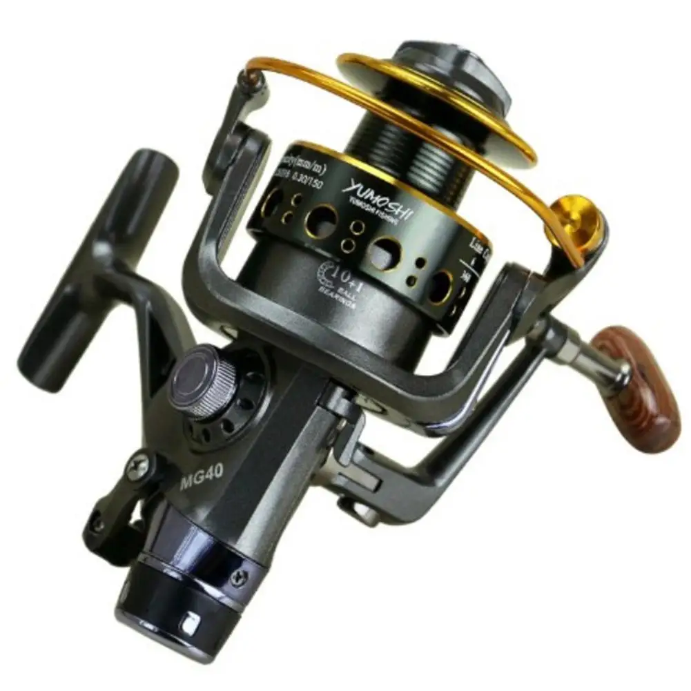 Двойной тормозной дизайн Рыболовная катушка супер сильная Карп кормушка