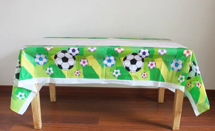 1PCS Soccer Football Game Theme Disposable Tablecloth for Kids Birthday Party Decoration Supplies 180*108cm | Дом и сад