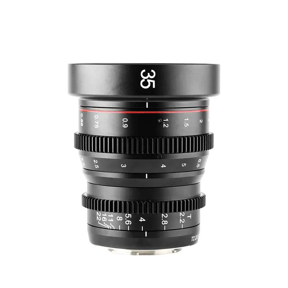 Meike 35mm T2.2 Manual Focus Aspherical Portrait Cine Lens for Olympus Panasonic M43 / Fujifilm X mount/ Sony /RF-Mount - купить по