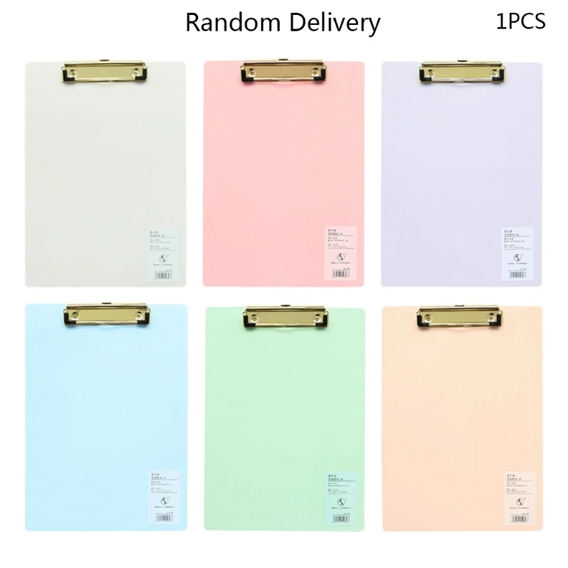 

1pc A4 A5 File Document Organizer Clipboard Folder Writing Pad Holder Office Supply Random Color