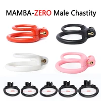 2021 mamba zero cock cage male resin chastity device belt 5 sizes penis ring cock ring adult lock sex toys for men
