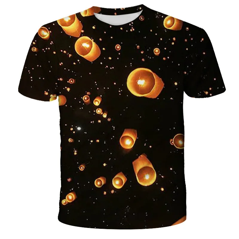 

High quality printed T-shirt men's/women's shirt 3D-printed black T-shirt summer short sleeved men's top 0APF