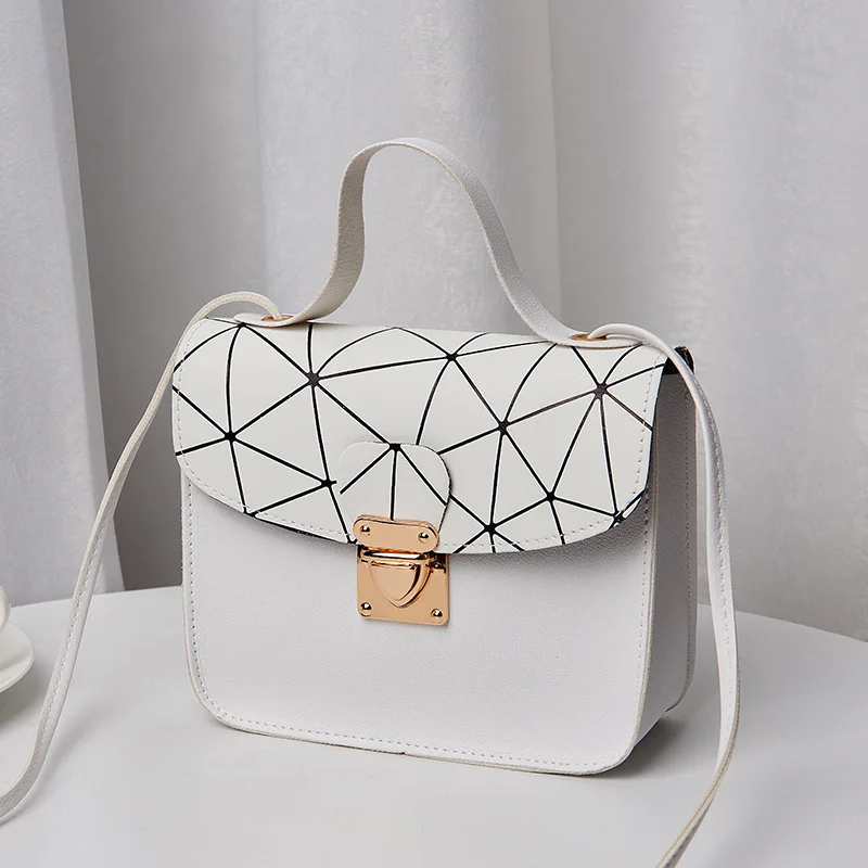 

Women Bag 2021 New Fashion Shoulder Messenger Bag Lady Crossbody Bags Hand Bag Geometric Small Square Bag Handbag Girl Phone Bag