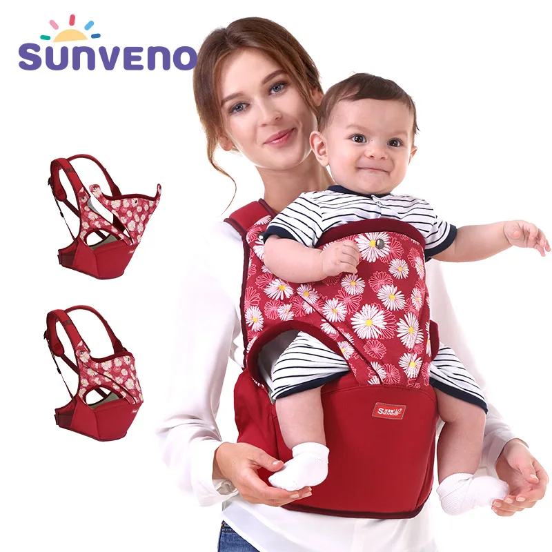 Sunveno хлопковая переноска для малышей эргономичная с лицевой стороны
